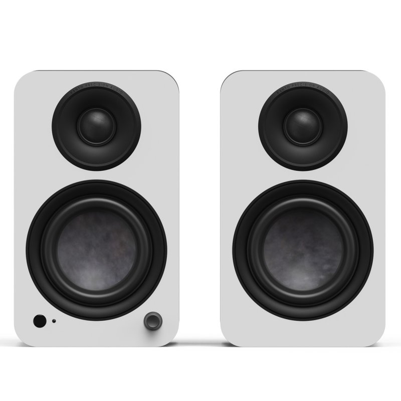 Kanto Living YU4 2nd Gen (2nd Gen) 160 W Powered Speakers System with Bluetooth 5.3 Phono Preamp USB-C WHITE