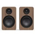 Kanto Living YU6 Passive 2nd Gen Passive Bookshelf Speakers with 1” Silk Dome Tweeter and 5.25” Abaca-Reinforced Woofer WALNUT
