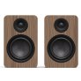 Kanto Living YU6 Passive 2nd Gen Passive Bookshelf Speakers with 1” Silk Dome Tweeter and 5.25” Abaca-Reinforced Woofer WALNUT