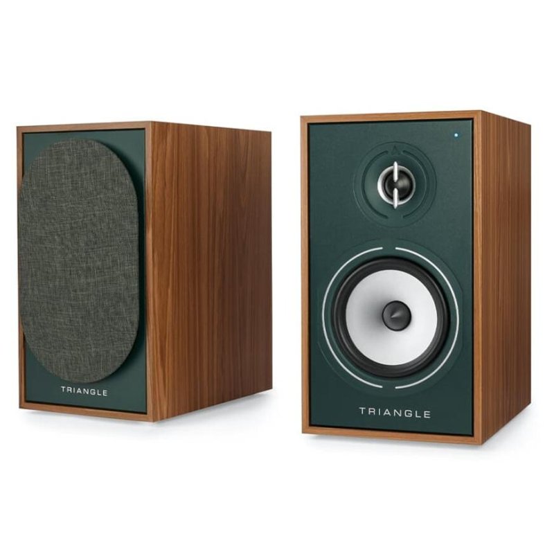 Triangle Borea BR02 CONNECT Powered Bookshelf Speakers OAK GREEN