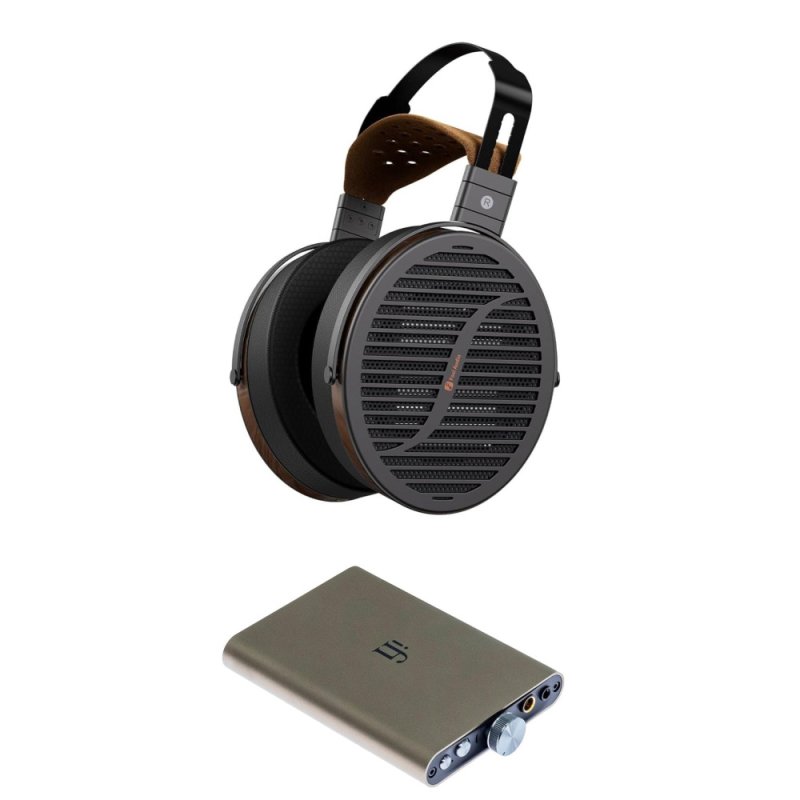 iFi Audio Hip Dac 3 Portable Hi-Res DAC/Headphone Amp & Fosi Audio i5 Planar Magnetic Headphone Bundle TITANIUM