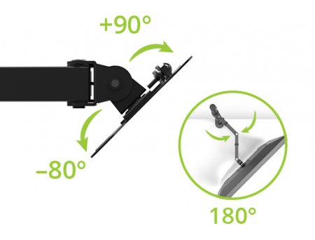 Description image for Kanto DML1000 Desktop Arm Single Monitor Mount BLACK