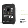 Kanto YU 4-inch Bluetooth Powered Bookshelf Speakers BLACK - Open Box