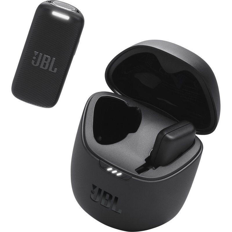 JBL Quantum Stream Wireless Clip-On Gaming Microphone BLACK