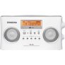 Sangean PR-D5WH Digital Tuning Portable Stereo Radio WHITE