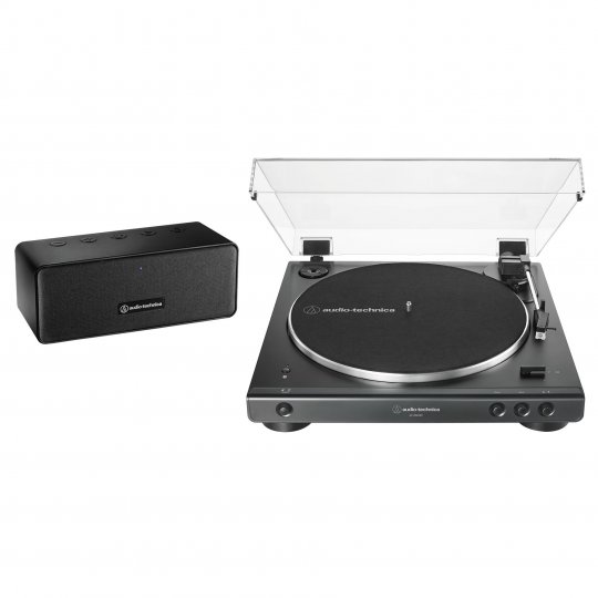 Audio-Technica AT-LP60XSPBT Bluetooth Turntable & Speaker System BLACK