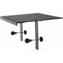 iQ IQTTS1210 12-inch TV Top Shelf for Speakers, Cable Boxes, Game Consoles & AV Components BLACK