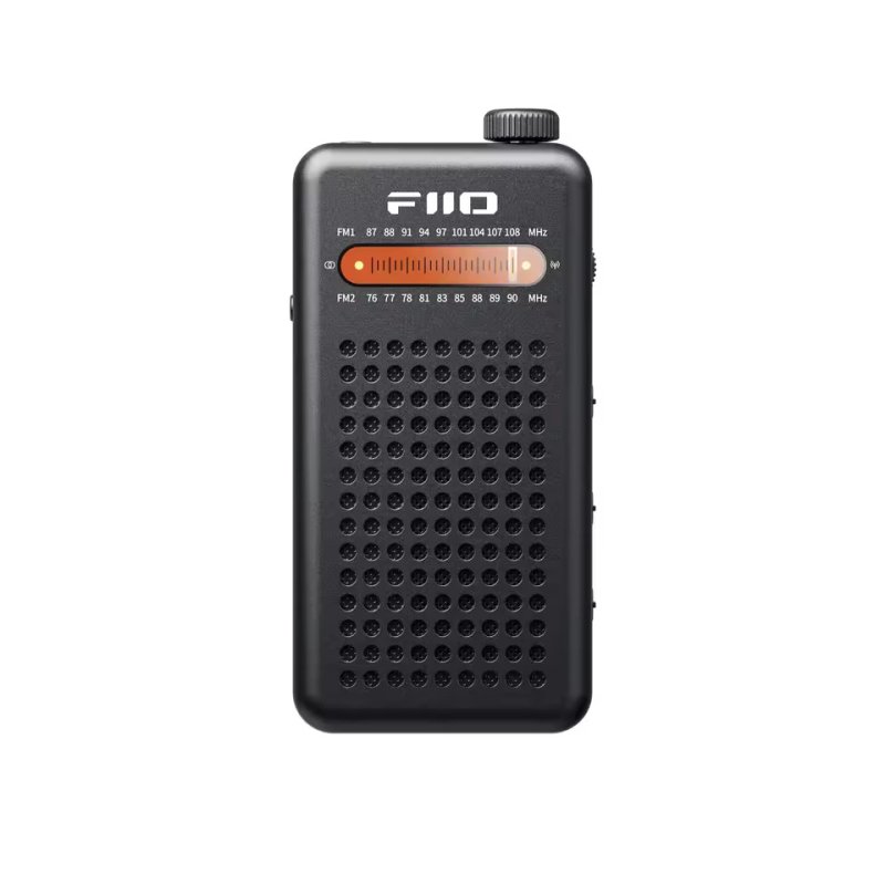 FiiO RR13 Portable Stereo FM Radio with Dual Speakers and Headphone Output BLACK