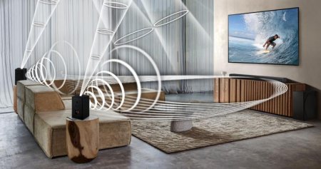 Description image for Samsung SWA-9500S 2.0 Wireless Rear Speaker Kit w Dolby Atmos/DTS:X BLACK