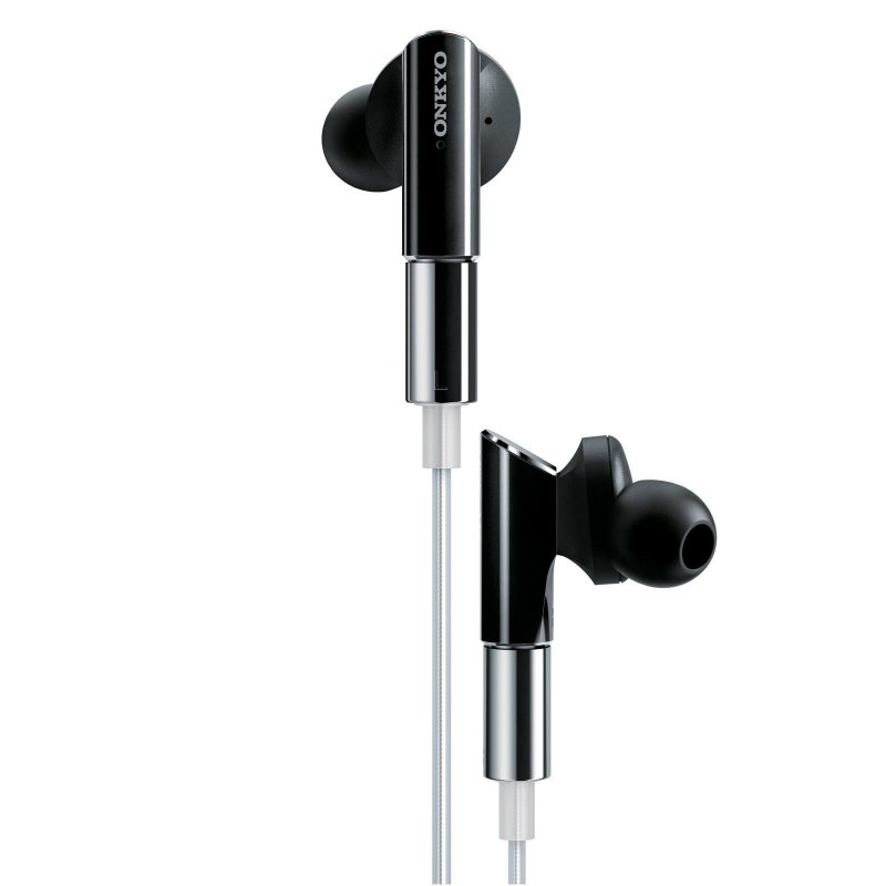 Onkyo IE-CTI300S In-ear Headphones with Control Talk for iOS SILVER