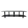 EVOssentials 58-Inch Tempered Glass TV Stand BLACK