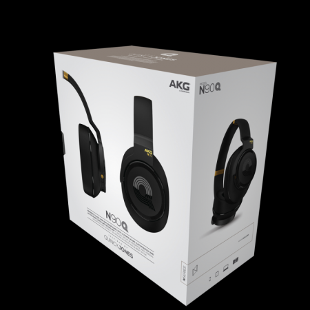 Description image for AKG N90Q Auto-Calibrating Noise-Cancelling Headphones BLACK
