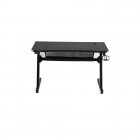 Home Touch Attrition Gaming Desk Carbon Fiber Texture Surface, BLACK/BLACK