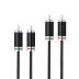 Pro-Ject Connect it Line RS RCA to RCA No Ground / Pure Silver Audio Interconnect Cable 1.23m