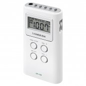 Sangean DT-120 AM/FM Stereo PLL Synthesized Pocket Receiver WHITE