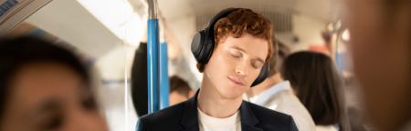 Description image for Sony WH-1000XM4 Wireless Noise-Cancelling Over-the-Ear Headphones BLACK