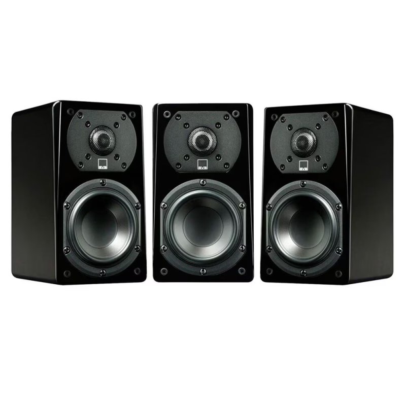 SVS Prime Satellite 3-Pack Bookshelf Speakers PIANO GLOSS BLACK