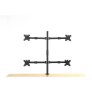 Rocelco DM4 Quadruple Monitor Desk Mount BLACK