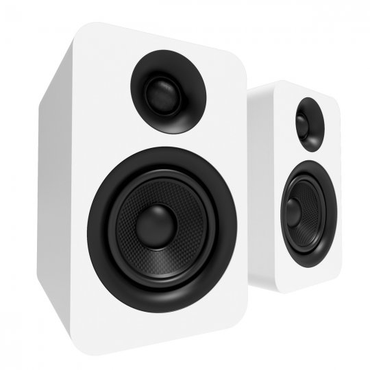 Kanto YU Passive 4" Bookshelf Speakers with 1" Silk Dome Tweeter (Pair) WHITE