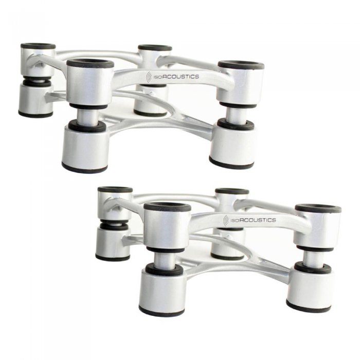 IsoAcoustics Aperta Speaker Stands SILVER (Pair) - Click Image to Close
