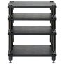 Norstone Como 3 Modular HI-FI Rack (Each) BLACK LEATHER