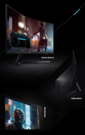 Description image for Samsung LC34G55TWWNXZA 34-Inch Odyssey G5 WQHD 165Hz 1ms Curved Gaming Monitor