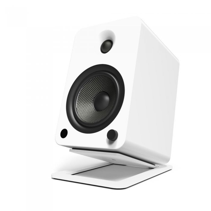 Kanto S6W Desktop Top Speaker Stands Large WHITE - Click Image to Close
