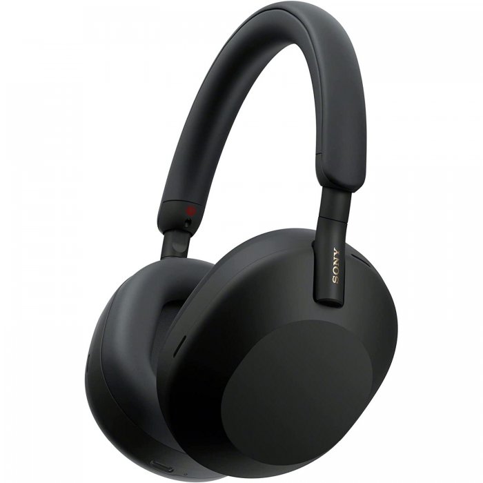 Sony WH-1000XM5 Over-Ear Noise Cancelling Bluetooth Headphones BLACK - Click Image to Close