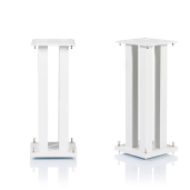 NorStone Stylum Square Speakers Stands (Pair) WHITE SATIN