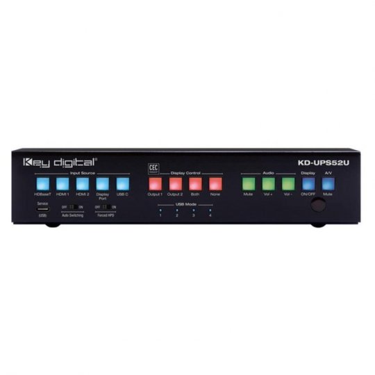 Key Digital KDUPS52USB 4K 18G Universal Presentation Switcher