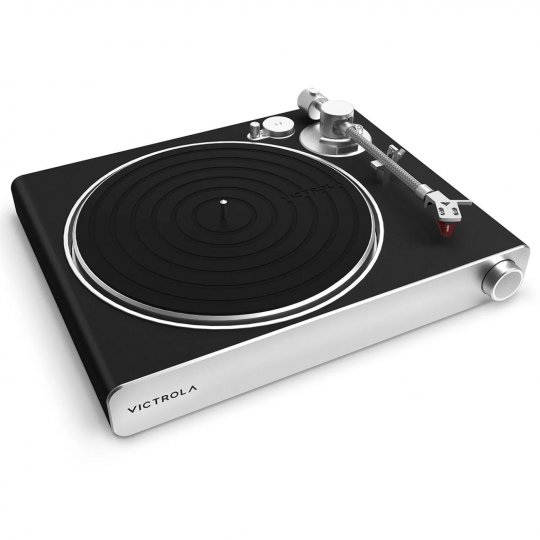 Victrola VPT3000 Stream Carbon Turntable works with Sonos BLACK SILVER