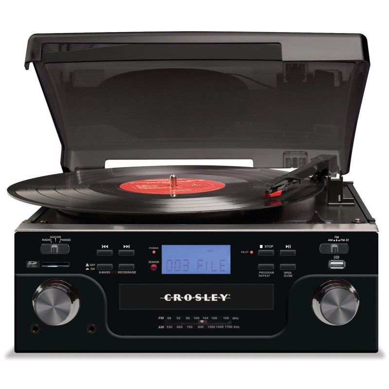 Crosley CR6008A Retro 'Tech' Turntable with SD & USB