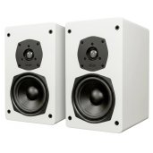 SVS SBS-01 Two Way Bookshelf Speaker 5.25 Inch Woofer ClearSilk Tweeter (Pair) CREAM WHITE