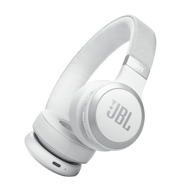 JBL Live 670NC Wireless On-Ear Noise Cancelling Headphones WHITE