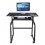 Rocelco DADR46+FSM 46" Adjustable Desk Retractable Keyboard Tray BLACK