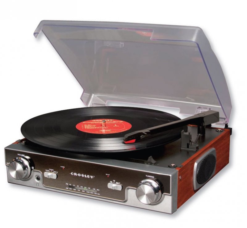 Crosley CR6005A Tech Series Turntable & AM/FM Radio