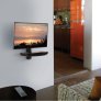 Omnimount OWS22 16"-42" Single Shelf AV Wall Mount BLACK
