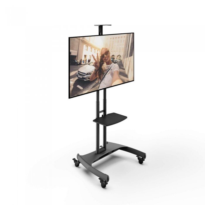 Kanto MTM65PL Mobile Mount Device Steel Tray for 37-65 Inch Tv's BLACK - Click Image to Close