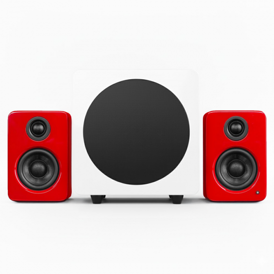 Kanto YU2/SUB6 Speaker Package WHITE/RED - Open Box