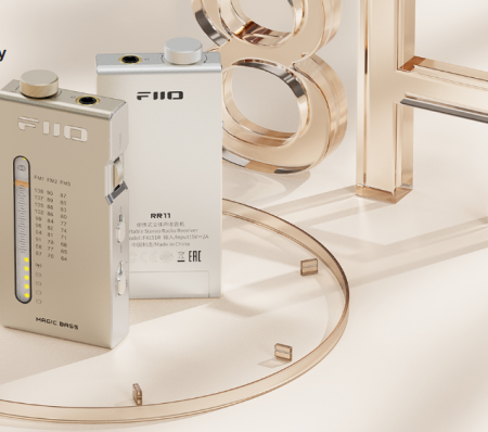 Description image for FiiO RR11 Portable Stereo Radio TITANIUM GOLD