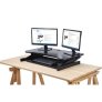 Rocelco DADR 37-Inch Deluxe Adjustable Desk Riser BLACK