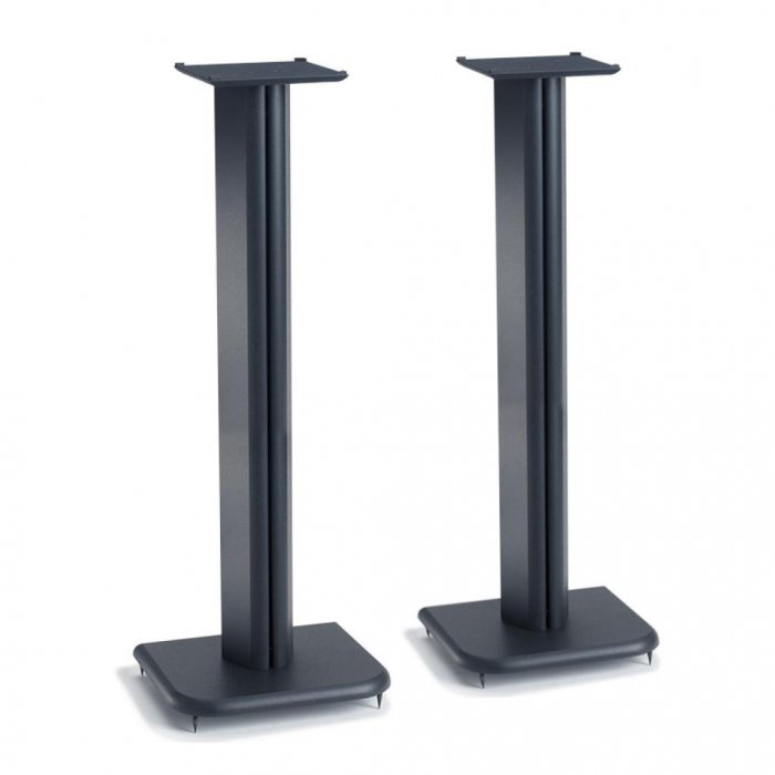 SANUS Basic Series BF31 31-Inch Small Bookshelf Speaker Stand (Pair) BLACK - Click Image to Close