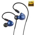 FiiO FH1 Double Armature-Dynamic Hybrid IEM. 1 Dynamic + 1 Balanced Armature BLUE
