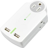 Promounts Canada 3-Outlet Wall / USB Power Surge Protector