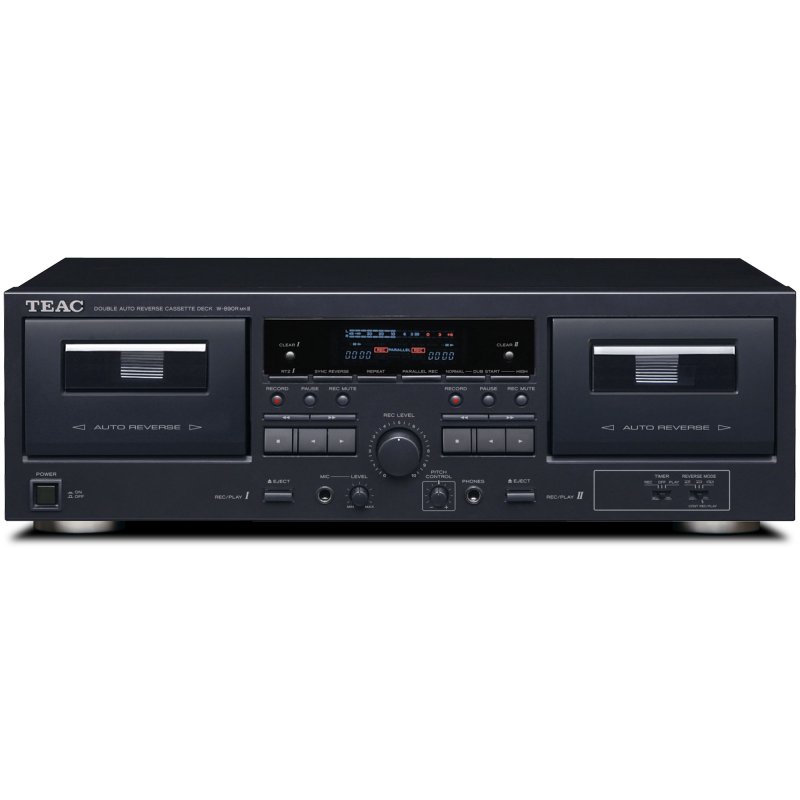 TEAC W-890RMKII-B Double Auto-Reverse Cassette Deck