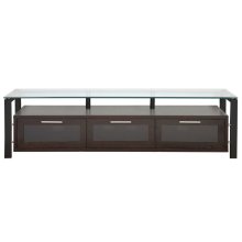 Plateau DÉCOR 71 DECOR71-E-B 71" TV Stand ESPRESSO & BLACK