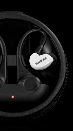 Description image for Shure AONIC 215 True Wireless Audio Secure Fit Over-Ear In-Ear Headphones WHITE