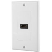 Energy Flat Panel Series HDMI Wall Plate WHITE