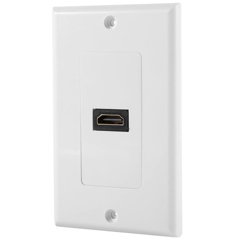 Energy Flat Panel Series HDMI Wall Plate WHITE