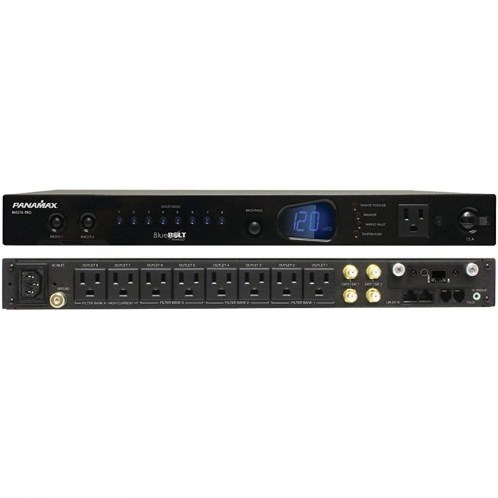 Panamax M4315-PRO 20A 15A BlueBOLT Power Conditioner 8 Individual Outlets - Click Image to Close